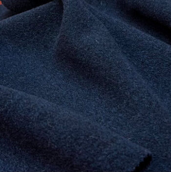 Wool Navy Plain Fabric