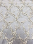 Handmade Bridal Embroidered Beaded Lace Fabric